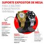 Imagem de Suporte Porta Expositor de Mesa com Base Antiderrapante para 2 Relógios de Pulso Smartwatch e Pulseiras
