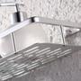 Imagem de Suporte Porta Shampoo Condicionador Prateleira Dupla Box Banheiro Aluminio Resistente