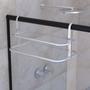 Imagem de Suporte Porta Toalhas Duplo Para Box Alto Brilho FS