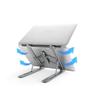 Imagem de Suporte Portatil Ajustavel Para Notebook Com 6 Niveis Cores:Preto