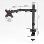 Imagem de Suporte Portátil Com Dupla Montagem de Mesa Para Monitor Com Bandeja Para Notebook Tela de 17"-32"