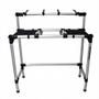 Imagem de Suporte Profissional Dj Titanium Racks RDJCDJ Ideal Para 1 Mixer e 2 CDJs Com Suporte Notebook