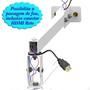 Imagem de Suporte Projetor Datashow Mini Led Parede Braço 30 Cm-Branco