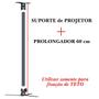 Imagem de Suporte Projetor Datashow Teto Braço 60 Cm - Branco