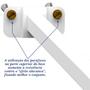 Imagem de Suporte Refletor Base Reta Braço 70 Cm Branco