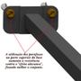 Imagem de Suporte Refletor Base Reta Braço 70 Cm Preto