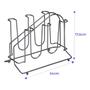 Imagem de Suporte Resistente Aço Galvanizado Para 6 Copos Onix Arthi
