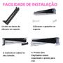 Imagem de Suporte Stand Base Horizontal de Mesa Compatível com PlayStation 5 PS5 Slim Mídia Digital e Física