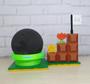 Imagem de Suporte Tema Cenário Super Mario compativel com Alexa Echo Dot 4