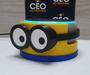 Imagem de Suporte Tema Minions compatível com Alexa Echo Dot 3 Com 2 Oculos
