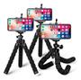Imagem de Suporte Tripé Flexível Para Celular Smartphone Selfie Auto Retrato Gravação Home Office Reunião Portátil