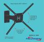 Imagem de Suporte Tv Articulado de Parede ou Painel para Tv de 10 a 65 polegadas Telesinal Ref 3055