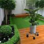 Imagem de Suportes Madeira Pinus 20 Cm Planta Jardim Quadrado Rodizio - Shopping Top Sales