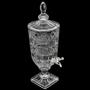 Imagem de Suqueira de cristal 3 litros com filtro torneira dispenser de vidro bebidas grande agua casamento