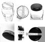 Imagem de Suqueira de vidro capacidade 3 litros preta mais base de arame preta