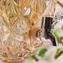 Imagem de Suqueira de vidro cristal dourado luxo 5 litros para casa bar festas e eventos com torneira
