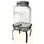 Imagem de Suqueira Jarra Dispenser Bebidas Agua Saborizada Sucos Buffet Restaurantes Vidro Resistente Suporte Suqueira Refresqueira 8 Litros