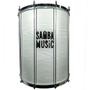 Imagem de Surdo Madeira Samba Music 60X20 Branco Wood Pele Animal