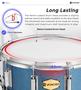 Imagem de Surdo Vangoa para Estudantes - Ideal para Bandas e Escolas - com Acessórios Azuis