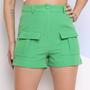 Imagem de SUSEK MODAS Shorts Alfaiataria Cargo 55 Elegante e Estiloso