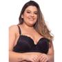 Imagem de Sutiã Com Bojo Sustentação Plus Size De Renda Íntimo Feminino Reforçado Conforto Com Aro Alça Grossa