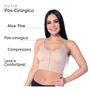 Imagem de Sutiã Compressivo Pós Mamoplastia Alças Finas Confortável Abertura Frontal