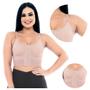 Imagem de Sutiã Compressivo Pós Mamoplastia Alças Finas Confortável Abertura Frontal