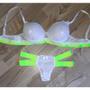 Imagem de Sutiã e Calcinha Neon de Luxo Lingerie Neon com Bojo