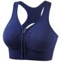 Sutiã Esportivo Plus Size com Zíper Frontal e Design Racerback - Alta Compressão Imagem de Sutiã Esportivo Plus Size com Zíper Frontal e Design Racerback - Alta Compressão