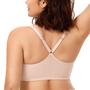 Imagem de Sutiã feminino CALVENA Racerback com fecho frontal 44DD bege