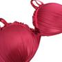 Imagem de Sutiã Feminino Com Bojo e Acabamento Drapeado Com Aro de Sustentação e Laço Plus Size G3 e G4