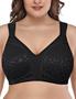 Imagem de Sutiã feminino Deyllo com cobertura total plus size 38B Black Leopard