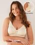 Imagem de Sutiã feminino Deyllo com cobertura total plus size minimizer bege 46DDD