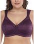 Imagem de Sutiã feminino Deyllo com cobertura total plus size minimizer roxo 44G