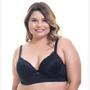 Imagem de Sutiã Plus Size em Microfibra e Renda no Bojo - Ref 1005b