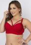 Imagem de Sutiã Plus Size Reforçado com Bojo Renda e Strappy