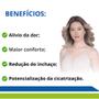 Imagem de Sutiã Pós-Cirúrgico Tecido Emana Mastectomia Mamoplastia Média Compressão com Alças Reguláveis New Form