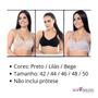 Imagem de Sutiã Pós Operatório Mastectomia c/ Suporte p/ Prótese Renda