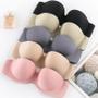 Imagem de Sutiã Push up Invisível Sem Alças Feminino Com Fechamento Frontal Lingerie Sem Costura FINETOO