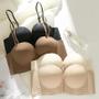 Imagem de Sutiã Push up Invisível Sem Alças Feminino Com Fechamento Frontal Lingerie Sem Costura FINETOO