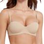 Imagem de Sutiã Push Up Sem Costura Feminino - Confortável, Invisível e Sem Aro