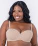 Imagem de Sutiã sem alça plus size, com bojo, aros e alças removíveis