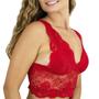 Imagem de Sutiã Top Cropped Alongado De Renda Lingerie Confort Premium