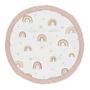 Imagem de Sweet Jojo Designs Boho Rainbow Girl Baby Playmat Tummy Time Infant Play Mat - Blush Rosa Empoeirado Rosa Ouro Malva Amarela Taupe Bege Bronzeado Boêmio Estrelas Sol Celestial Vintage Céu