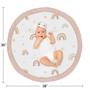 Imagem de Sweet Jojo Designs Boho Rainbow Girl Baby Playmat Tummy Time Infant Play Mat - Blush Rosa Empoeirado Rosa Ouro Malva Amarela Taupe Bege Bronzeado Boêmio Estrelas Sol Celestial Vintage Céu