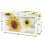 Imagem de Sweet Jojo Designs Girassol Boho Floral Girl Tecido Pequeno Toy Bin Caixa de Armazenamento Caixa para Bebê Berçário ou Quarto de Crianças - Amarelo, Verde e Branco Flor de Aquarela da Fazenda