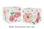 Imagem de Sweet Jojo Designs Pêssego e Aquarela Verde Organizador Floral Caixas de Armazenamento para Coleção - Conjunto de 2 - Flor Rosa Rosa