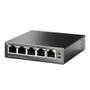 Imagem de Switch 5 Portas 10/100/1000 Gigabit 4 Portas PoE+ 65W Mesa TL-SG1005P TP Link
