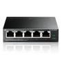 Imagem de Switch 5 Portas 10/100/1000 Gigabit 4 Portas PoE+ 65W Mesa TL-SG1005P TP Link