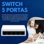 Imagem de Switch 5 Portas Hub De Rede Ethernet 10/100mbps Rj45 - AITEK
